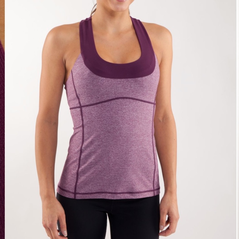 Lululemon Scoop Neck Mesh T Back tank top